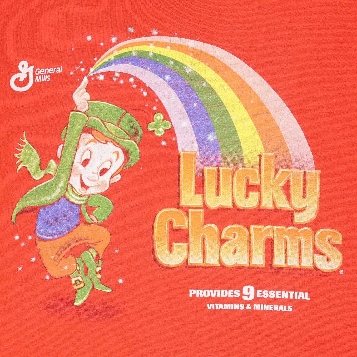 '90s Lucky Charms cereal snack tee XL