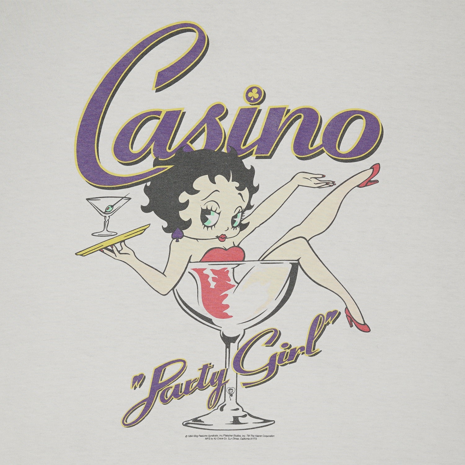 1994 Betty Boop Casino "Party Girl" tee XL