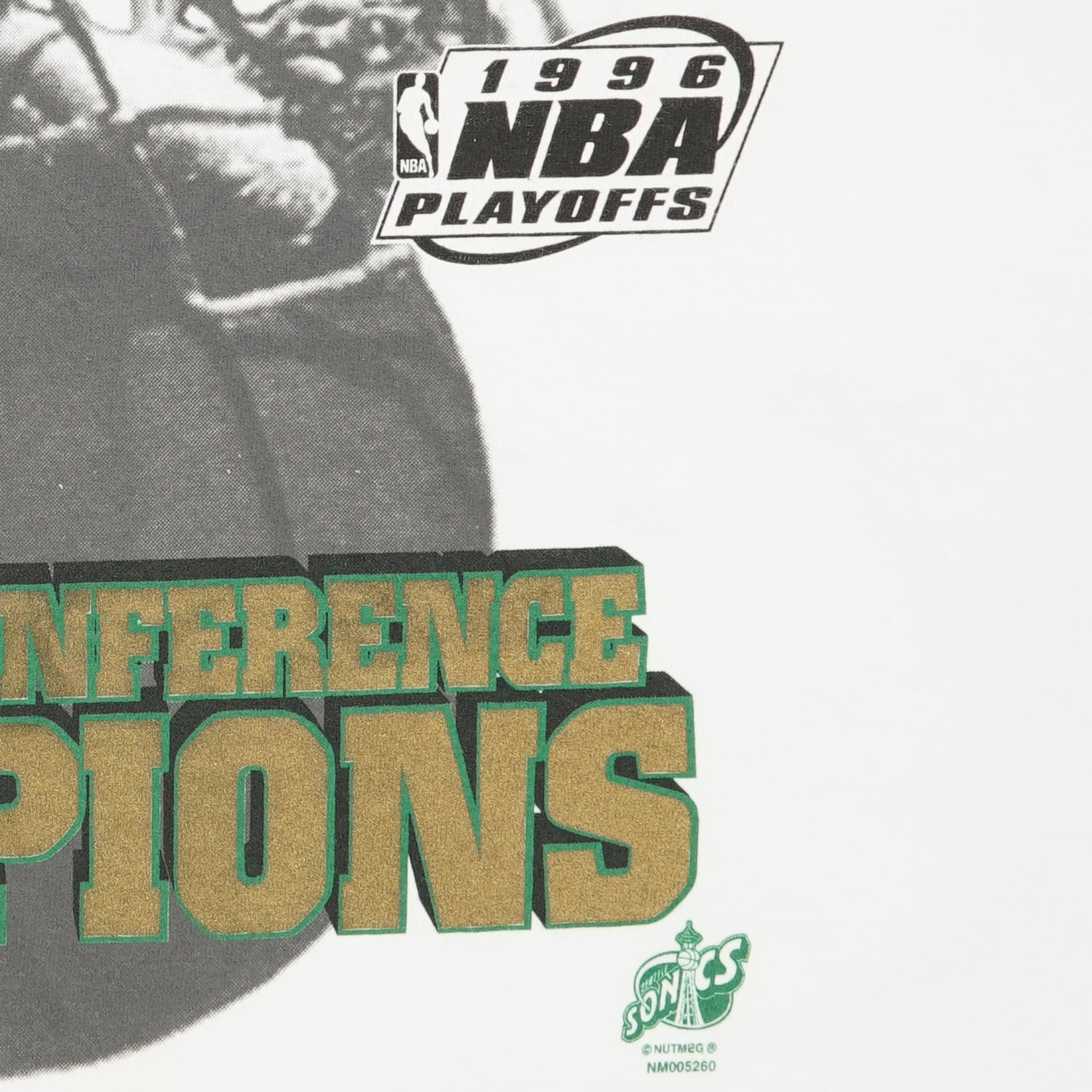 1996 Seattle Sonics NBA Playoffs deadstock tee L/XL