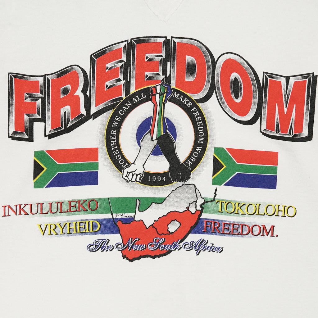 1994 Freedom of Apartheid South Africa crewneck L