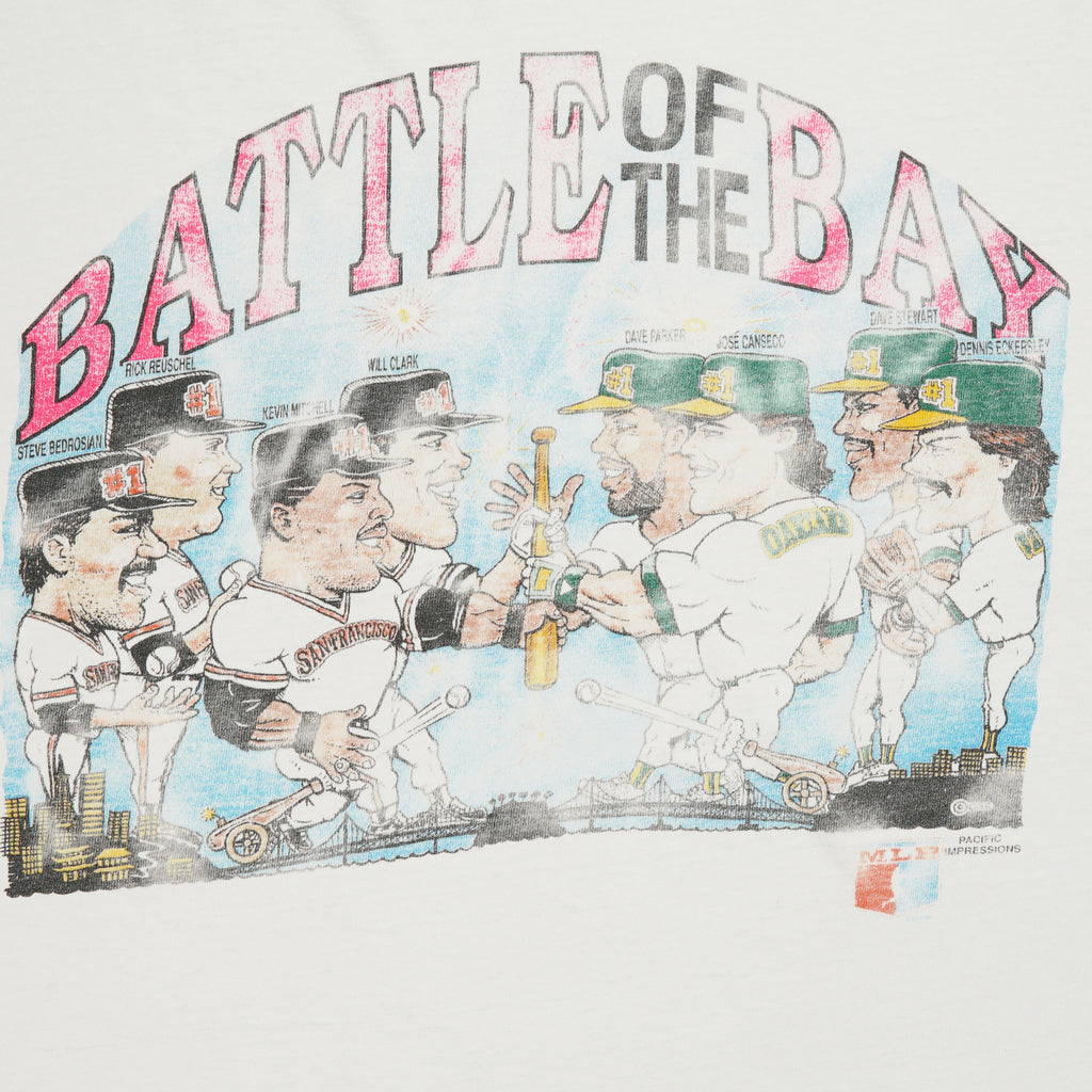 Vintage Battle of the Bay MLB baseball tee L