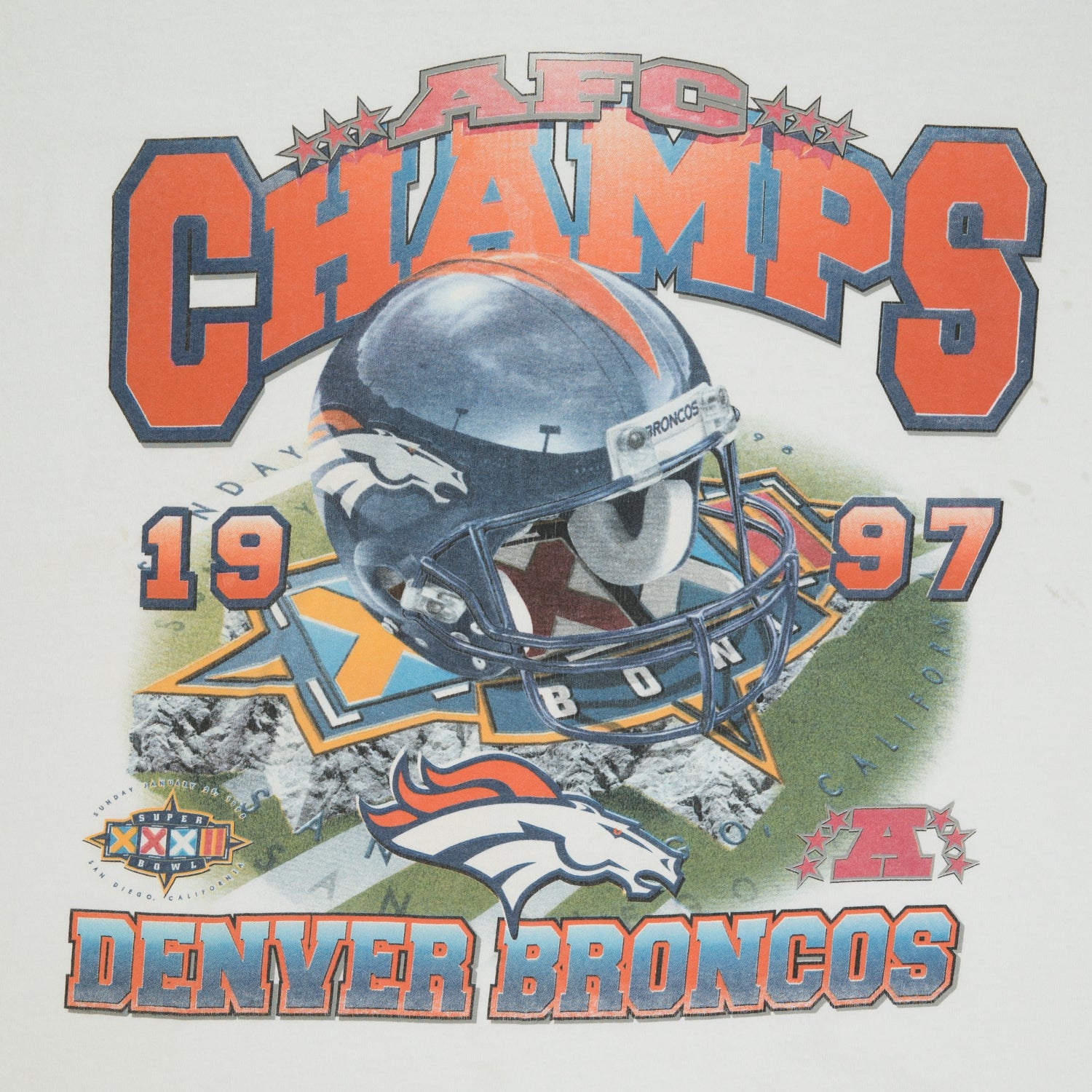 1997 Denver Broncos AFC Champs Starter tee XL/XXL