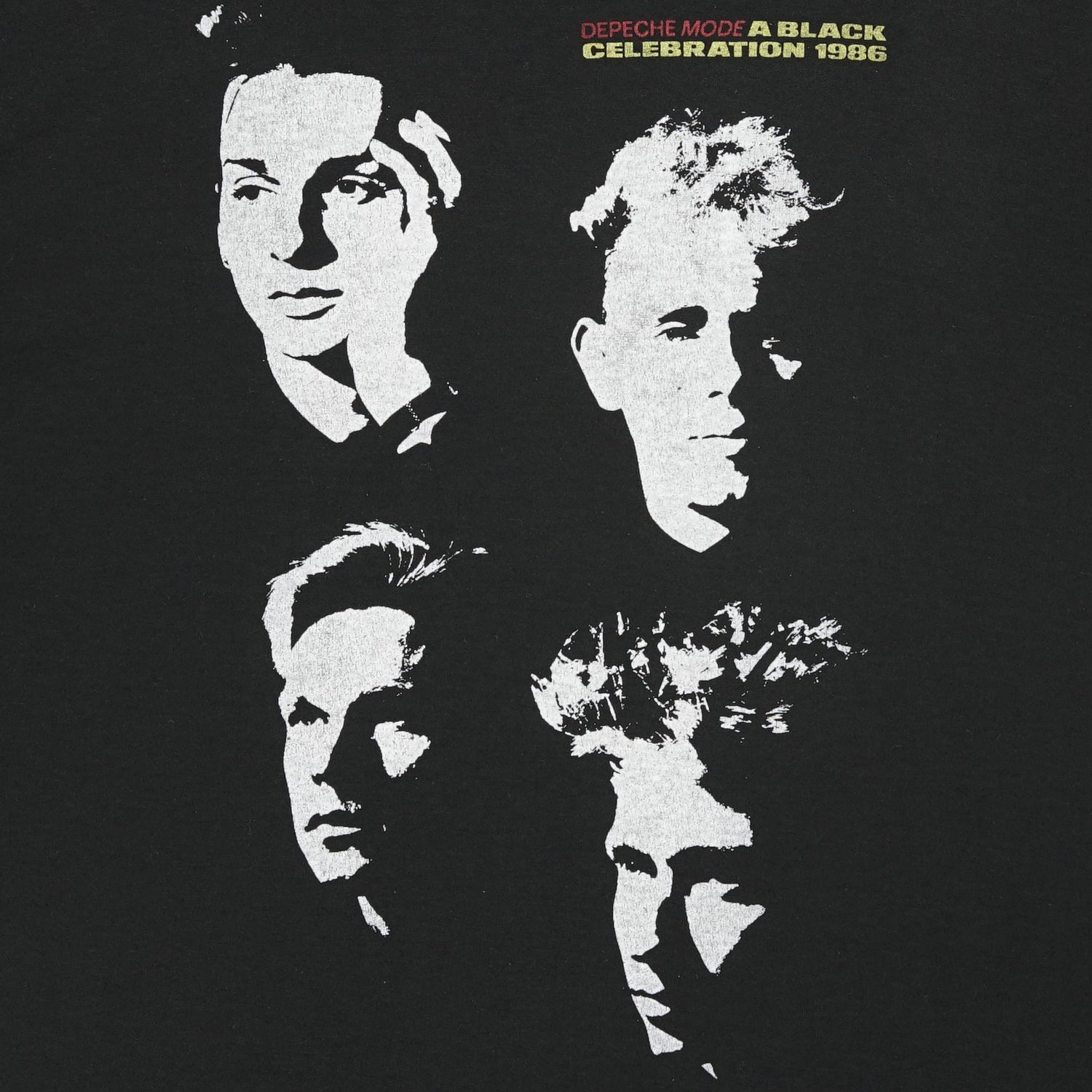 1986 Depeche Mode "A Black Celebration" tour tee L
