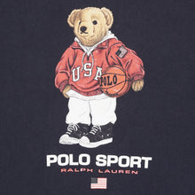 Load image into Gallery viewer, &#39;90s Polo Sport basketball bear tee XL/XXL
