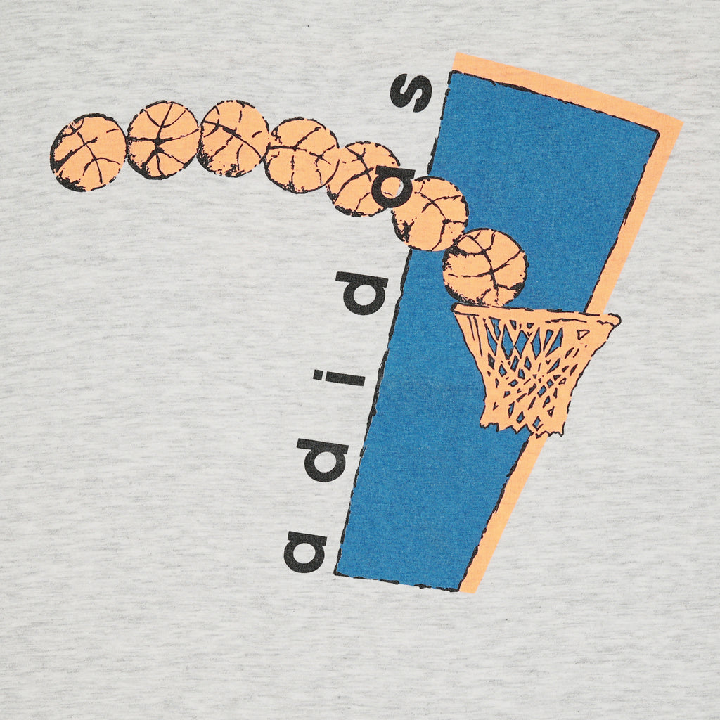 Vintage Adidas basketball graphic tee XL