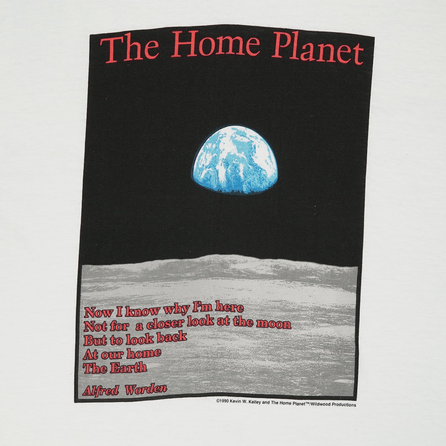 1990 The Home Planet space tee L