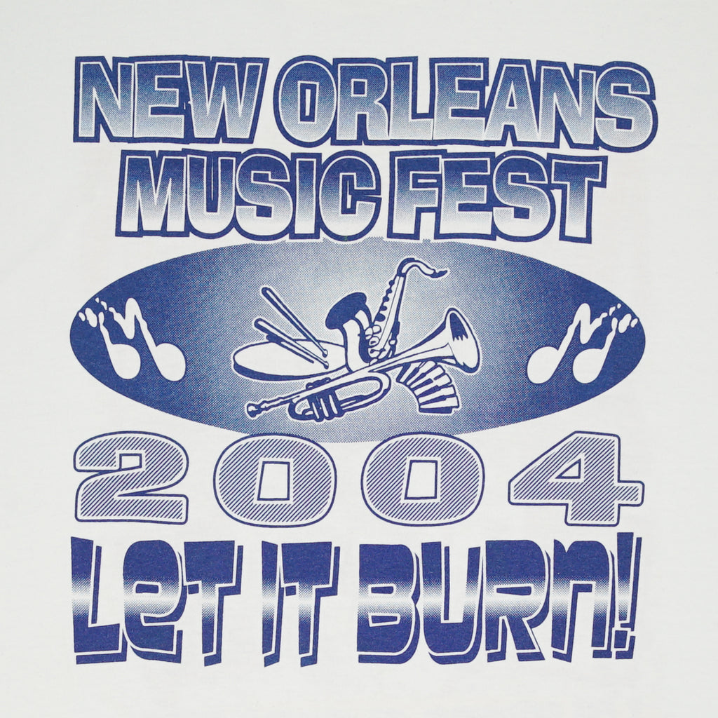 2004 New Orleans Music Festival "Let it Burn!" tee XL