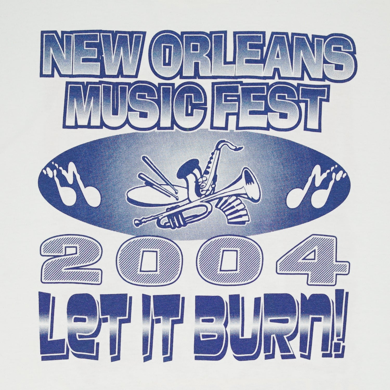 2004 New Orleans Music Festival "Let it Burn!" tee XL
