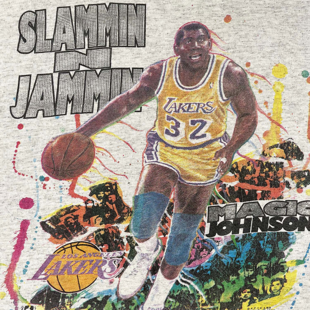1990 Magic Johnson Slammin N Jammin tee L