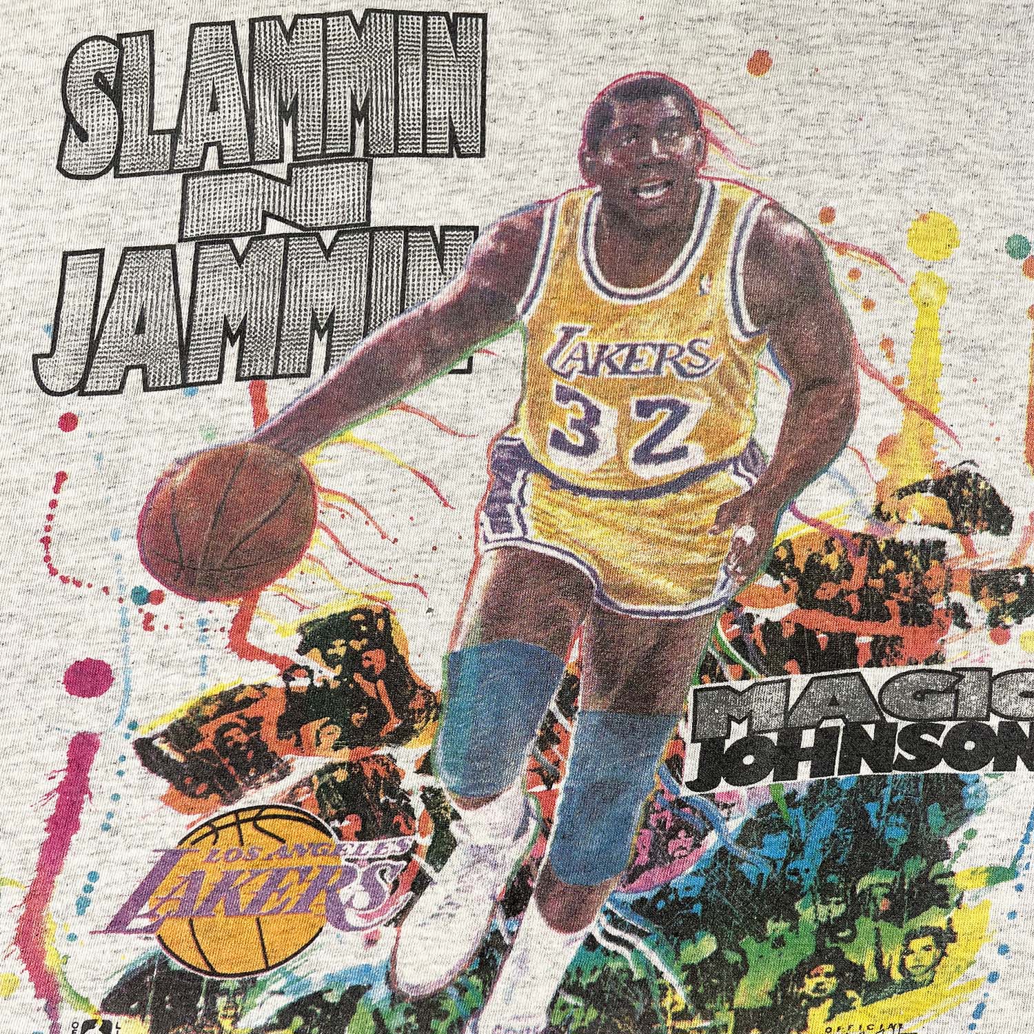 1990 Magic Johnson Slammin N Jammin tee L