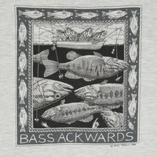 Load image into Gallery viewer, 1988 Ray Troll &#39;Bass Ackwards&#39; tee XL
