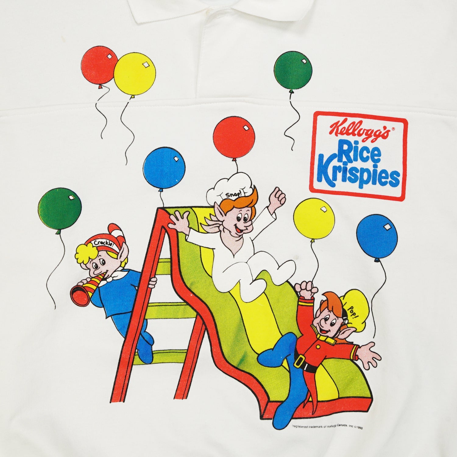 1990 Rice Krispies Snap Crackle Pop cereal snack sweater XL