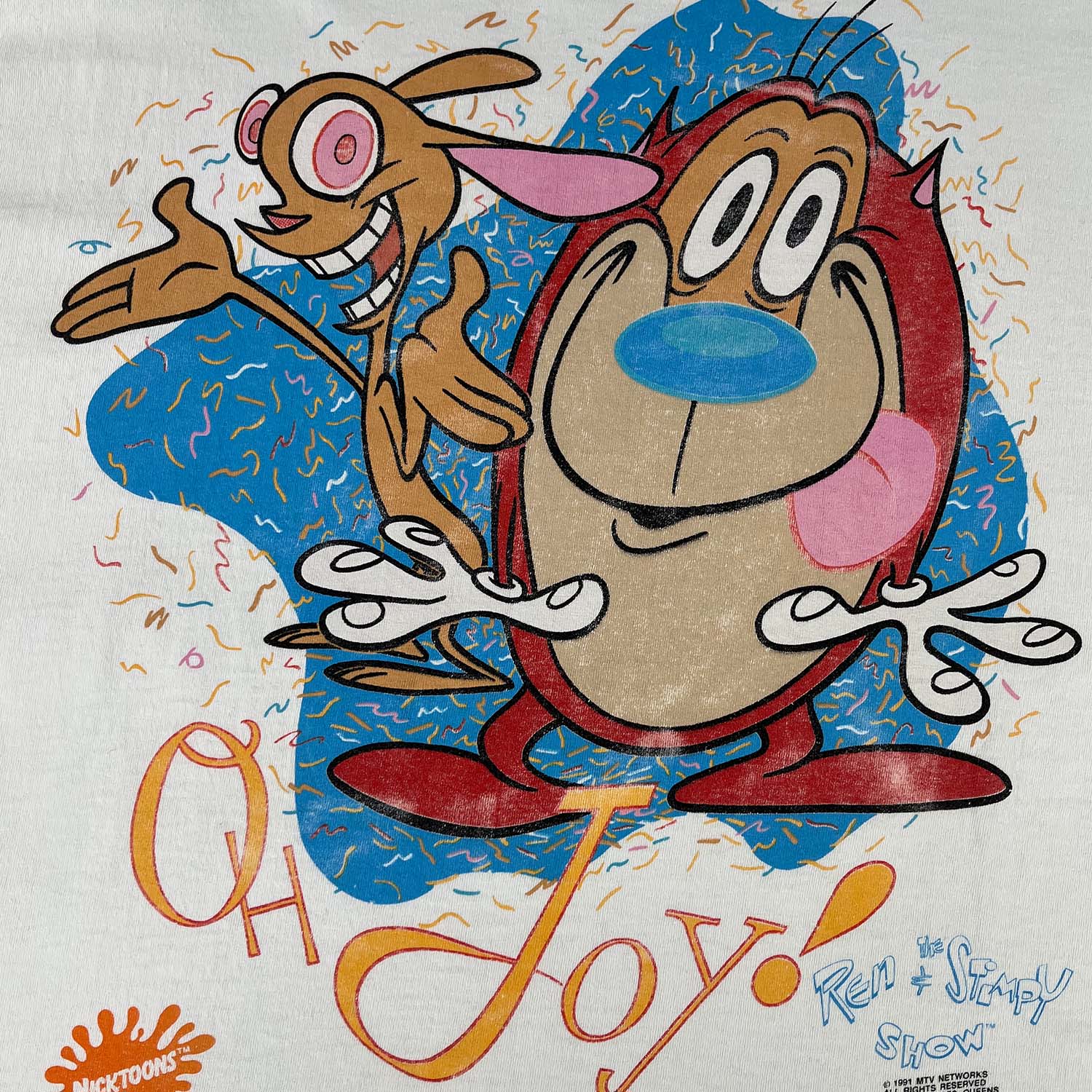 1991 Ren & Stimpy 'Oh Joy' tee XL
