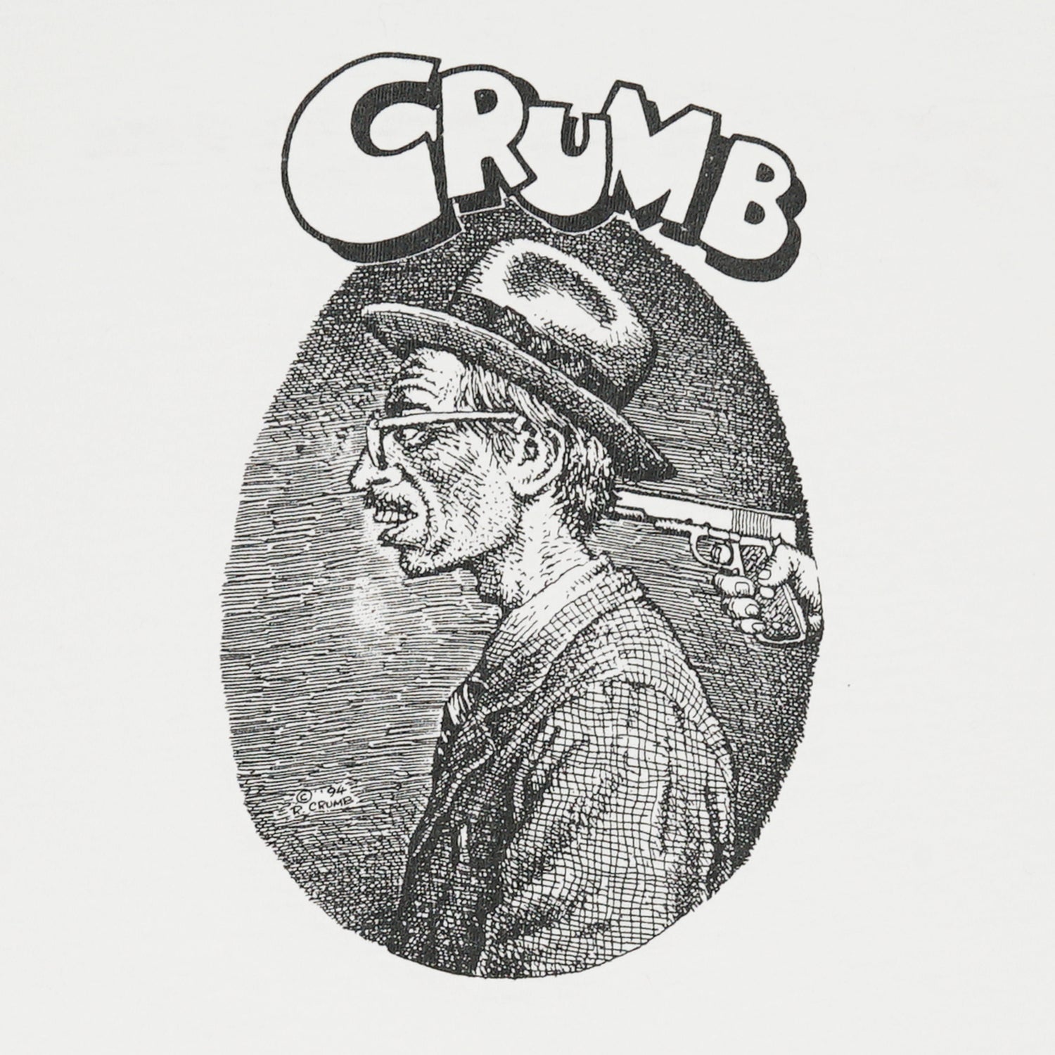 1994 Charles Crumb comic book artist film tee XL