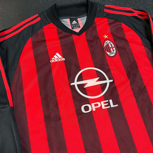 '02-'03 Adidas AC Milan longsleeve jersey XL