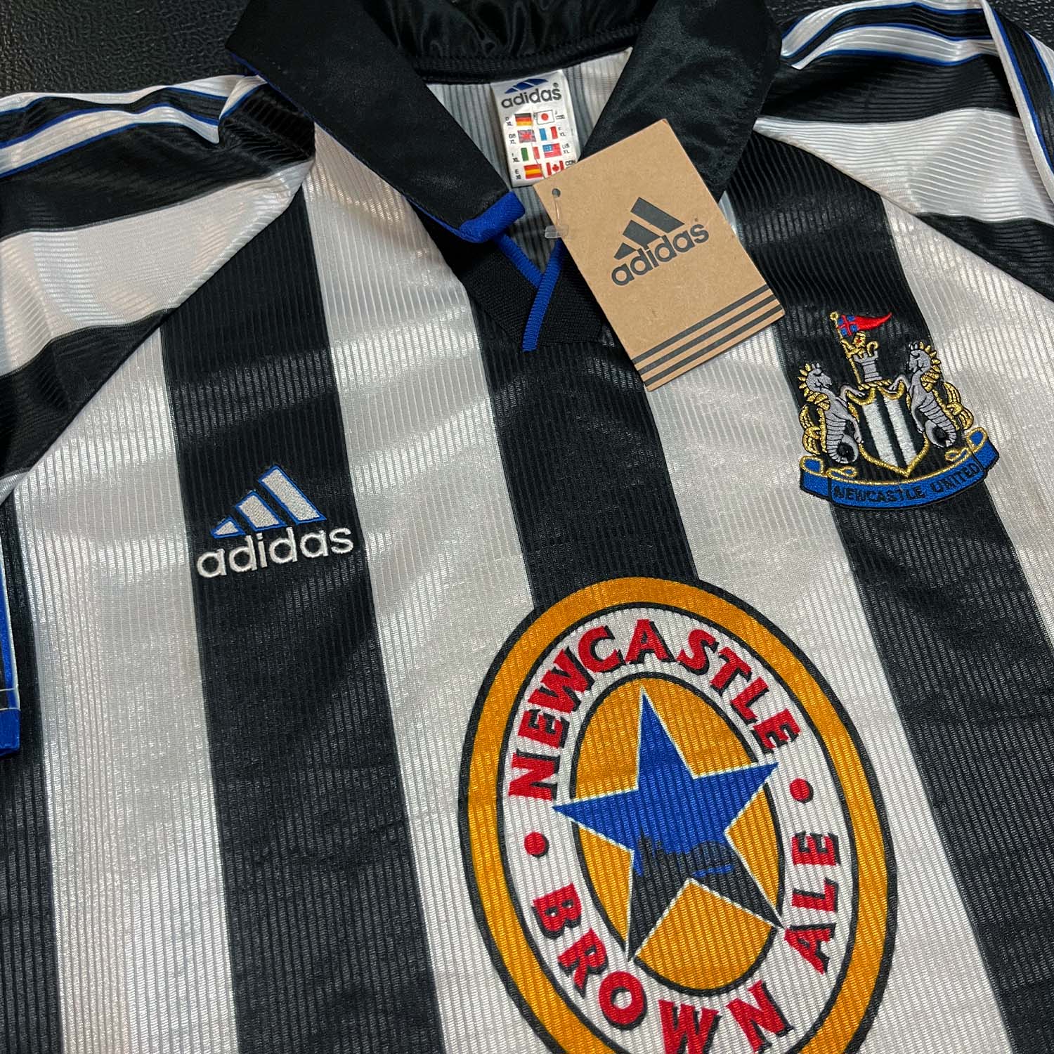 90s Adidas Newcastle United jersey BNWT XL