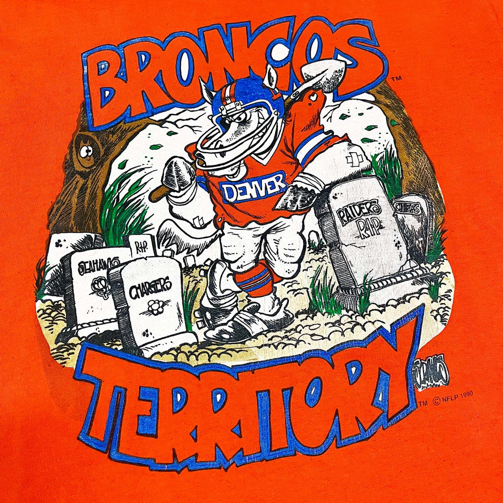 1990 Denver Broncos tee M