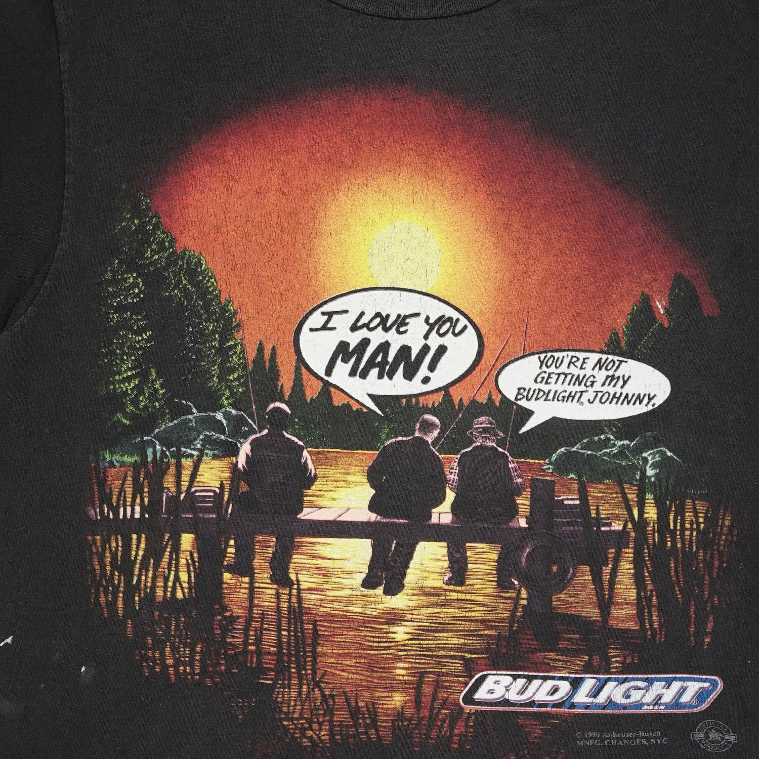 1996 Bud Light promotional tee XL