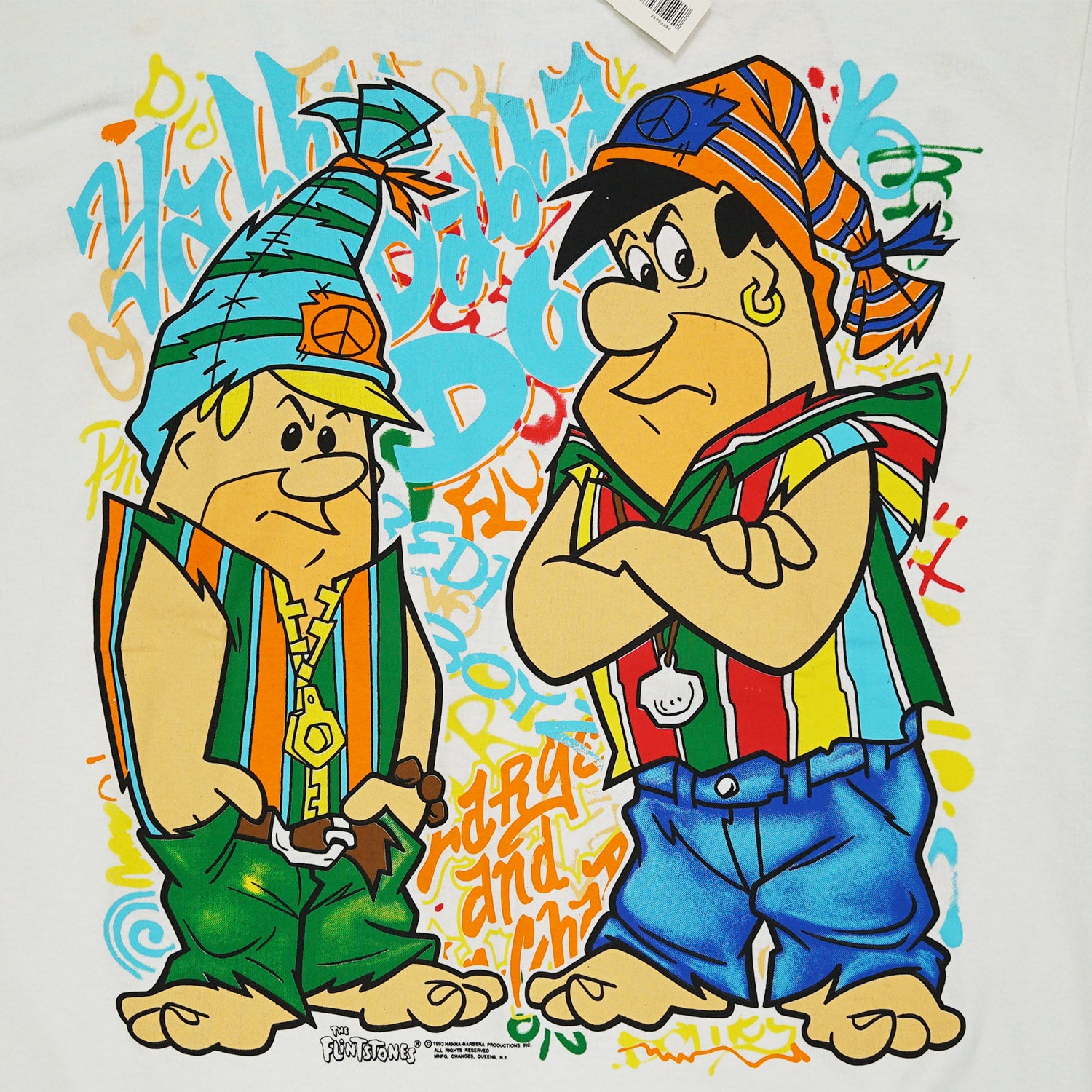 1993 Flintstones Fred & Barney deadstock tee XL