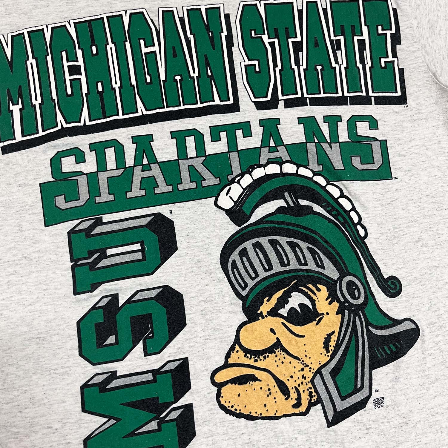 90s Michigan State Spartans tee L