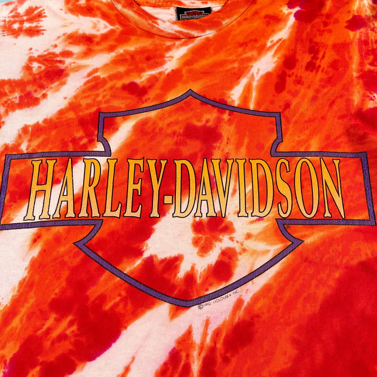 1992 Harley Davidson Savage tie dye tee M