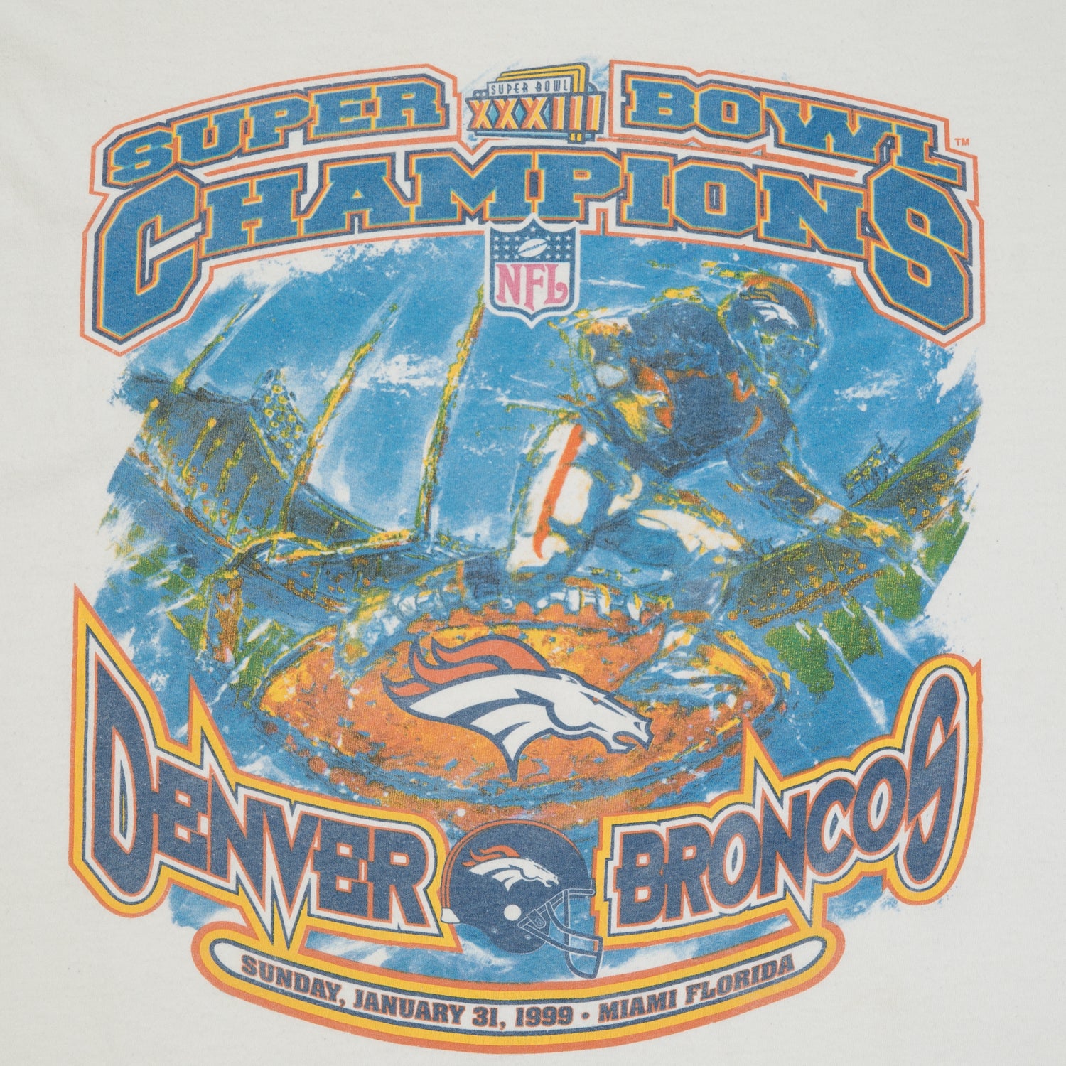 1999 Denver Broncos NFL Super Bowl Champions Starter tee XL/XXL