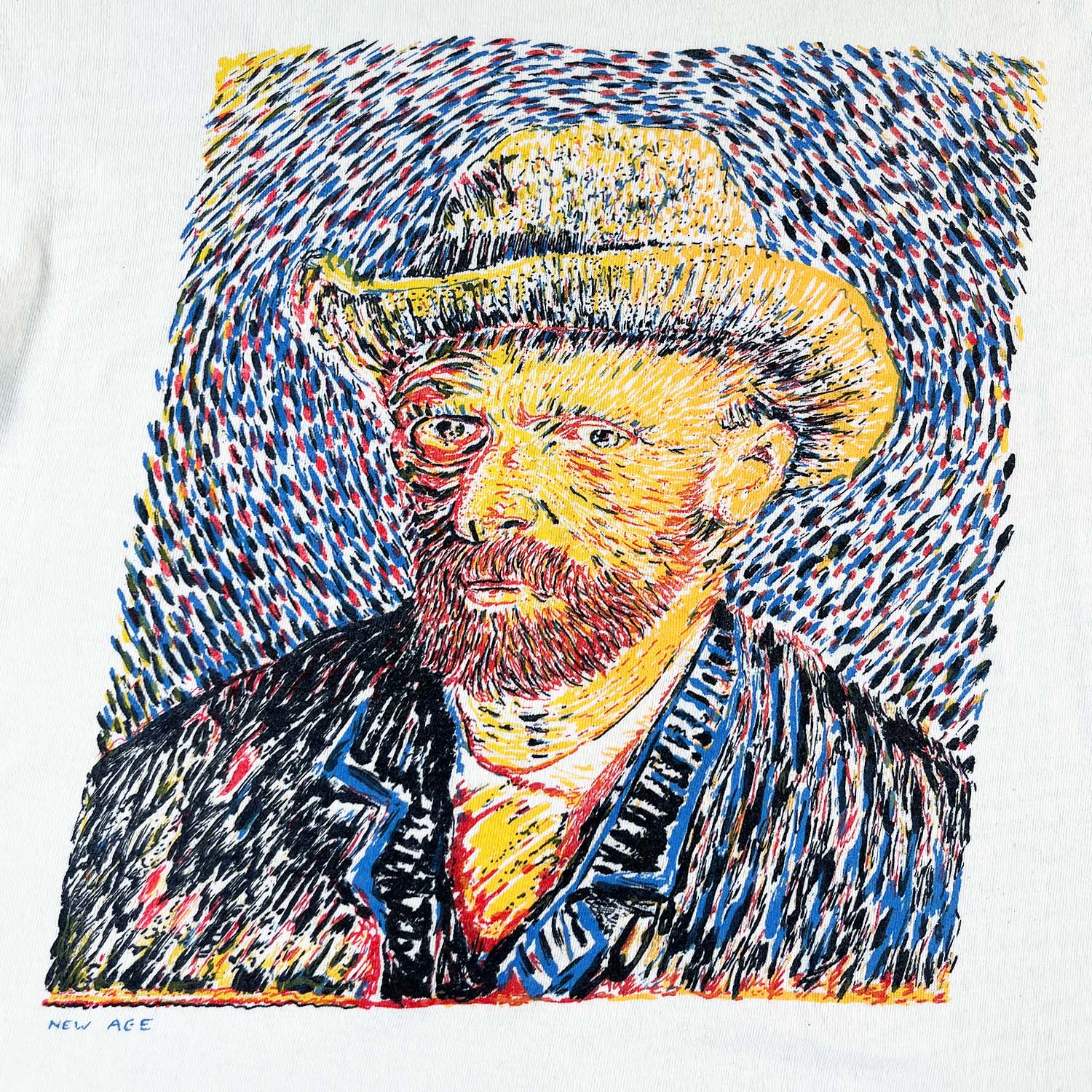 90's Van Gogh Portrait tee M