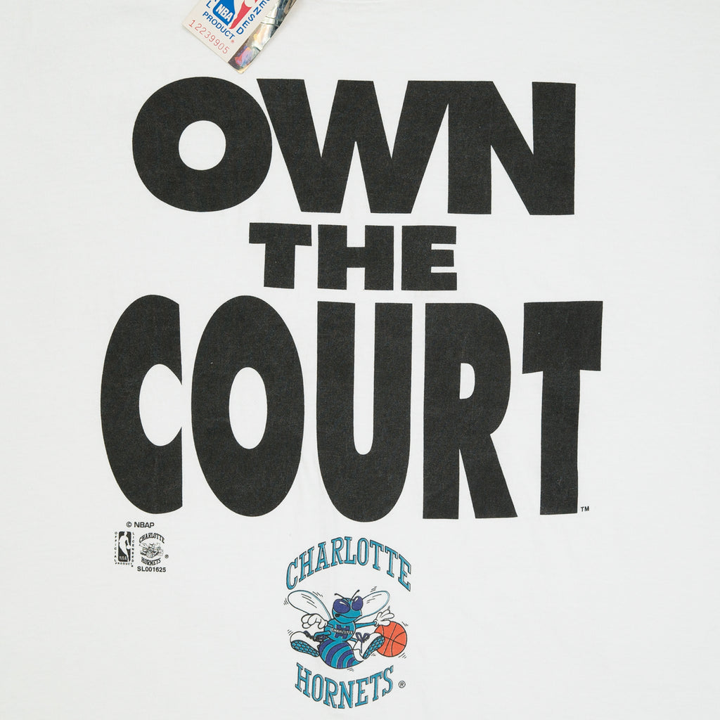 '90s Charlotte Hornets NBA deadstock Salem tee L/XL