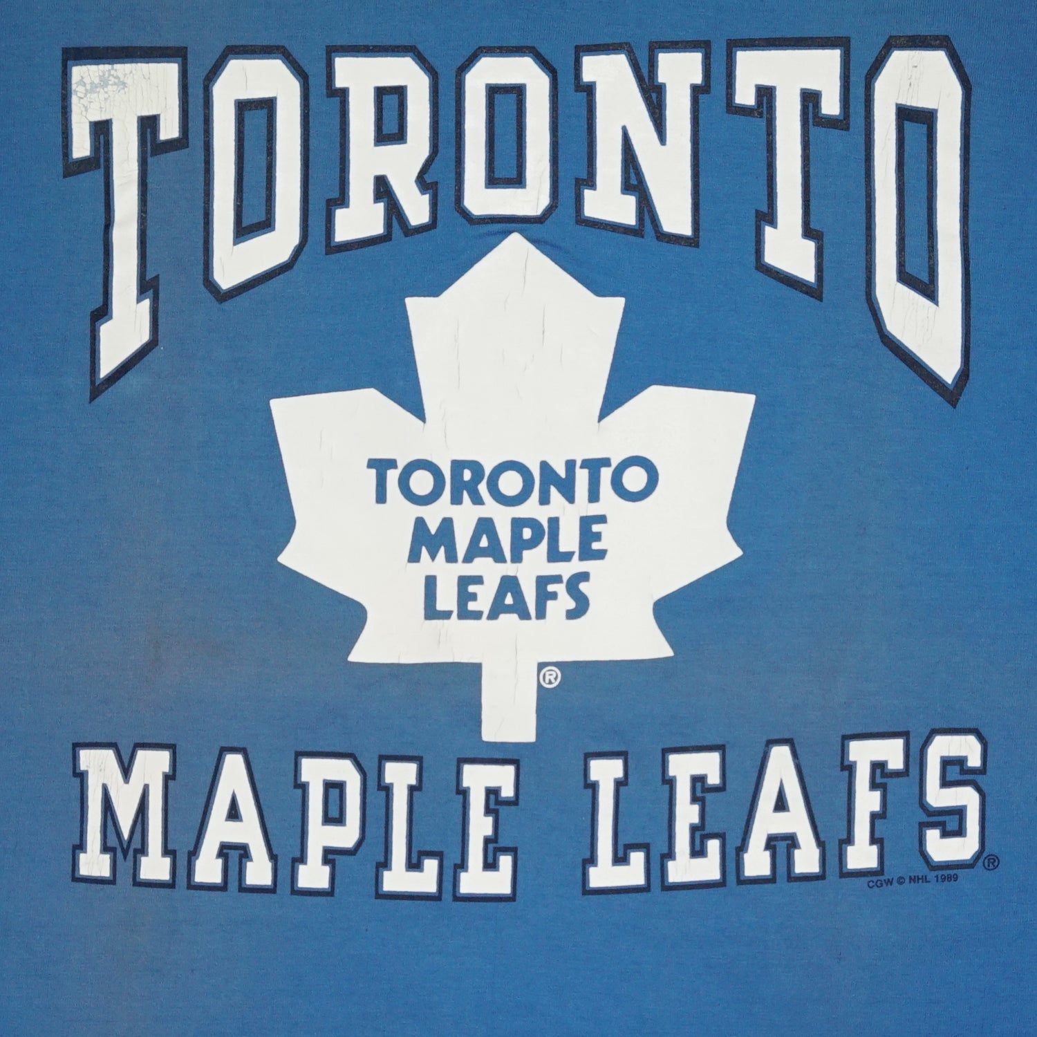 1989 Toronto Maple Leafs faded tee XL