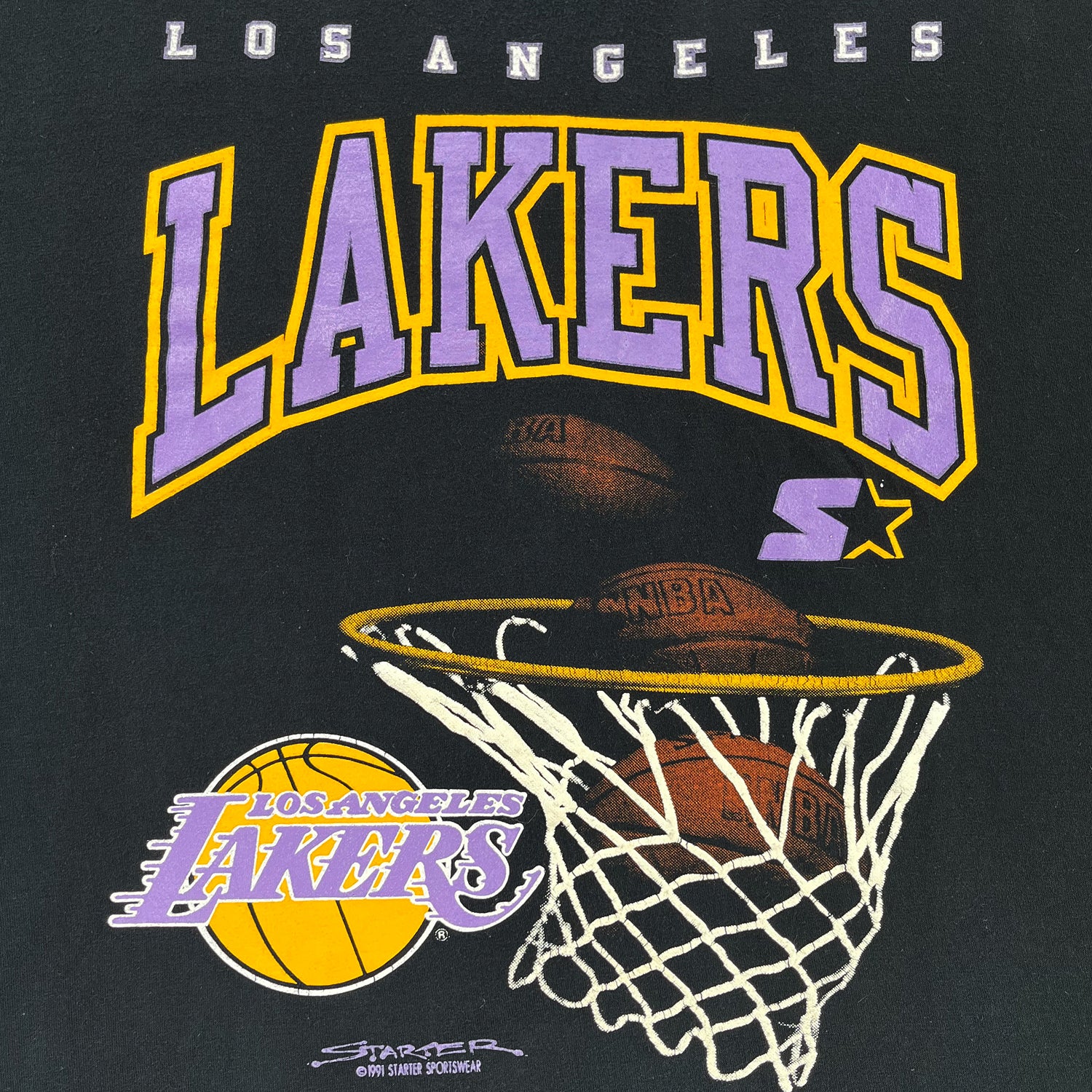 '90s Los Angeles Lakers Starter tee L