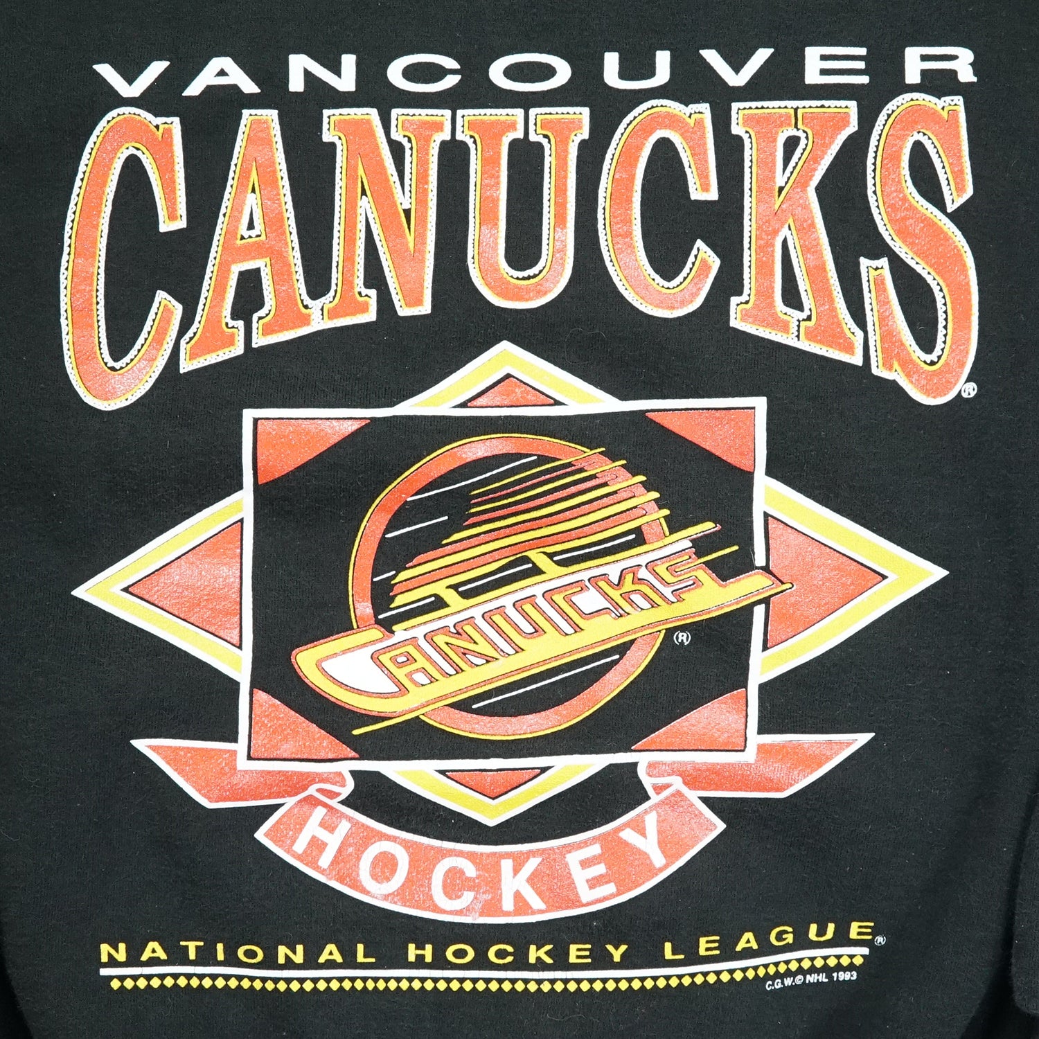 1993 Vancouver Canucks graphic crewneck L