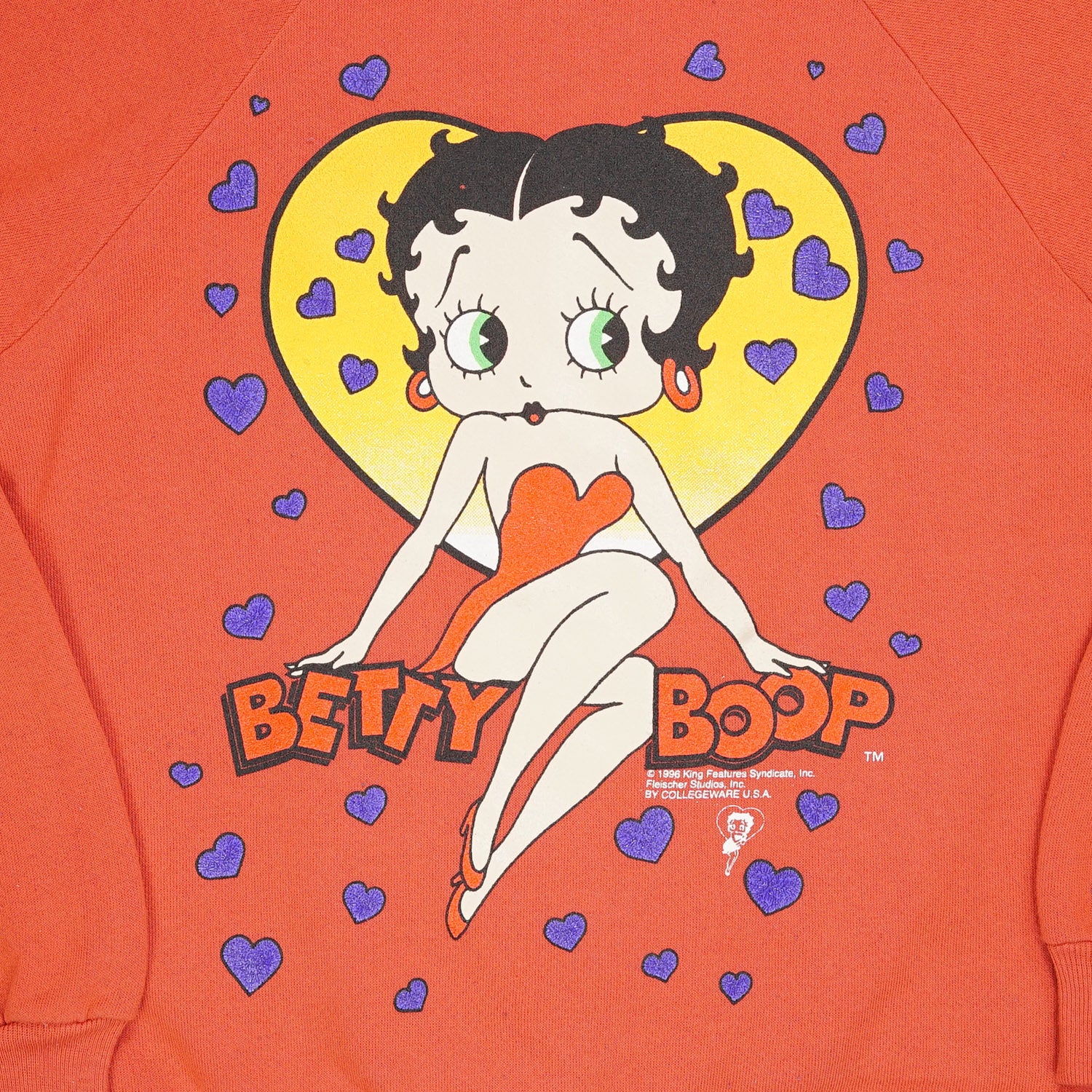 1996 Betty Boop hearts crewneck Women's M