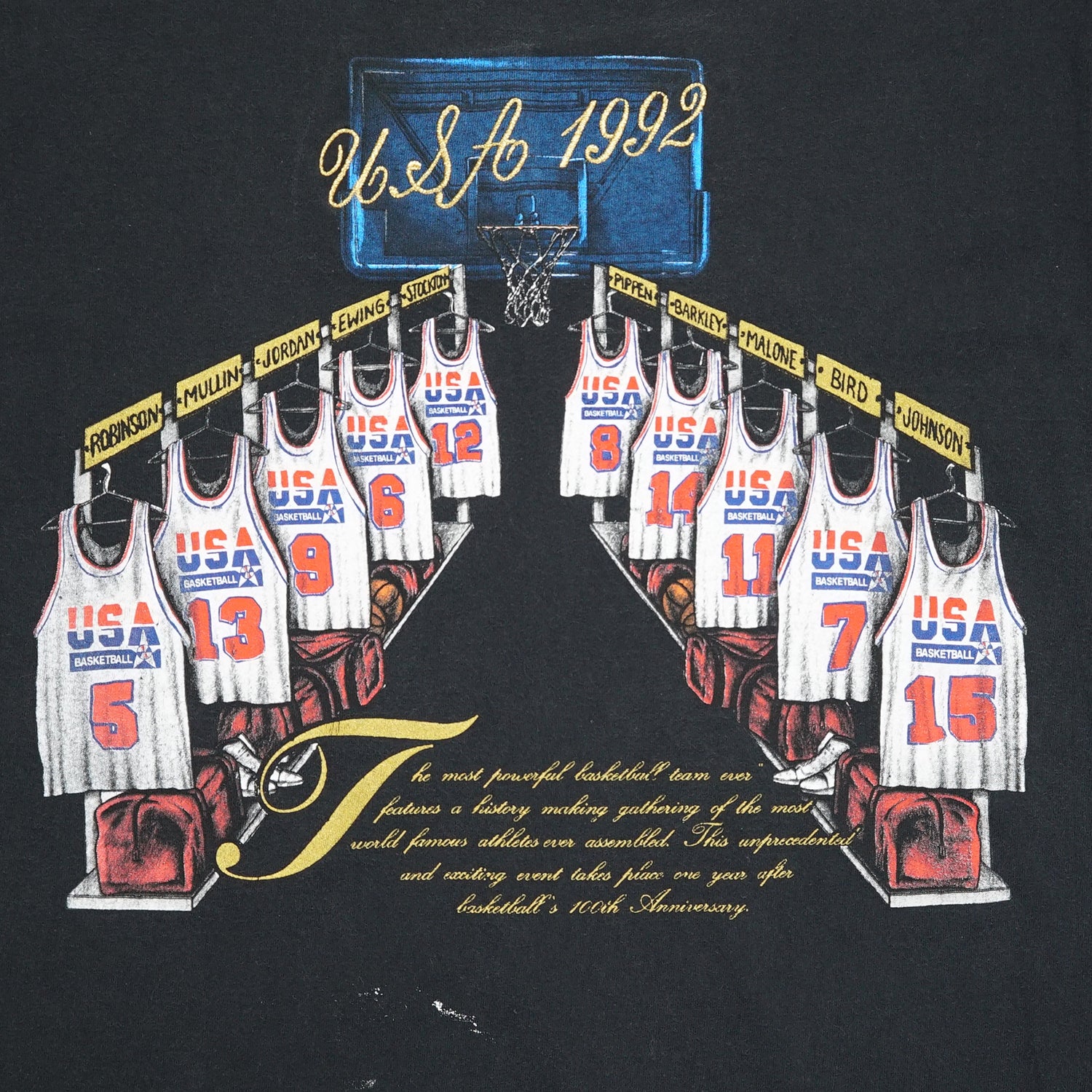 1992 USA Dream Team Nutmeg tee L