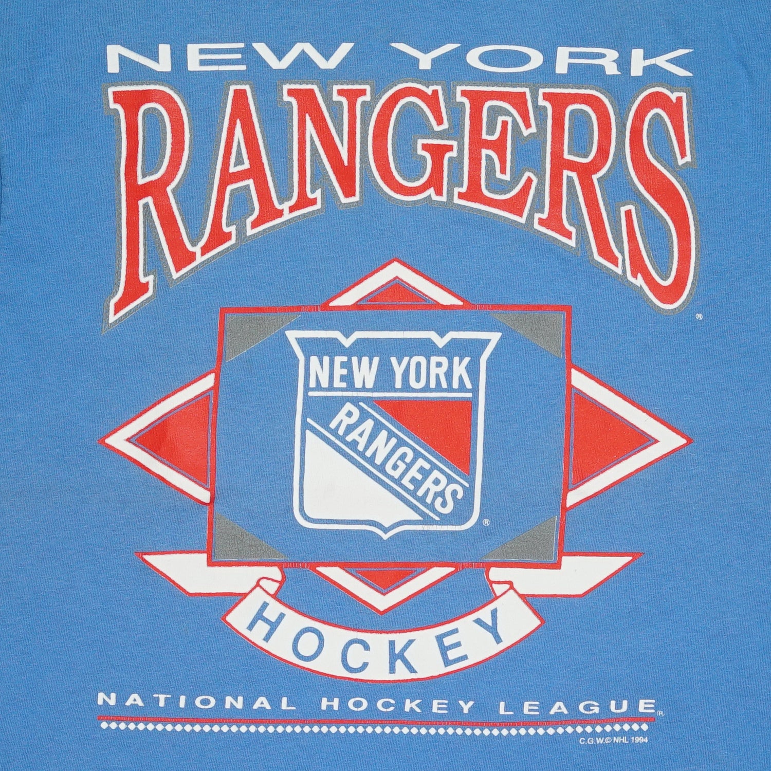 1994 New York Rangers faded tee S