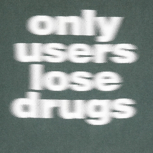 '90s "only users lose drugs" tee L