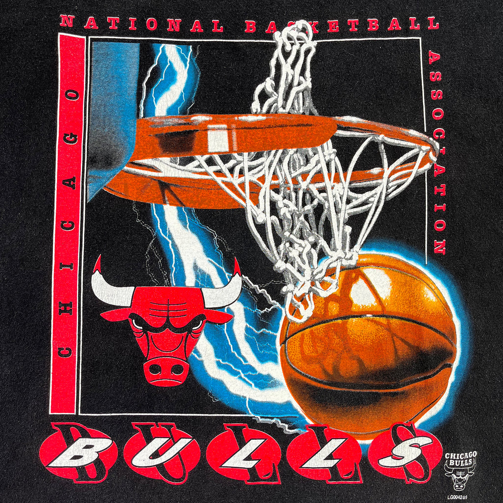 Vintage Chicago Bulls lightning Logo 7 tee XL