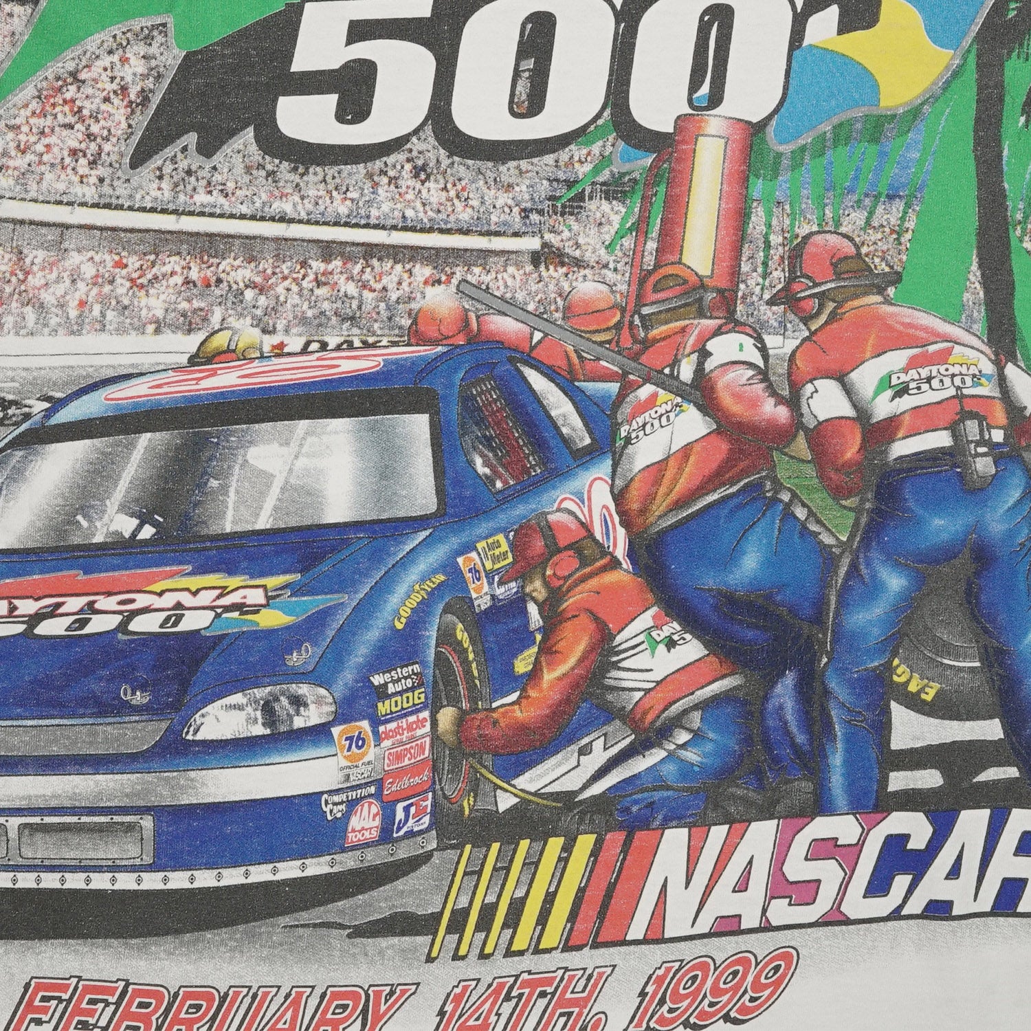 1999 Daytona 500 AOP racing tee XL