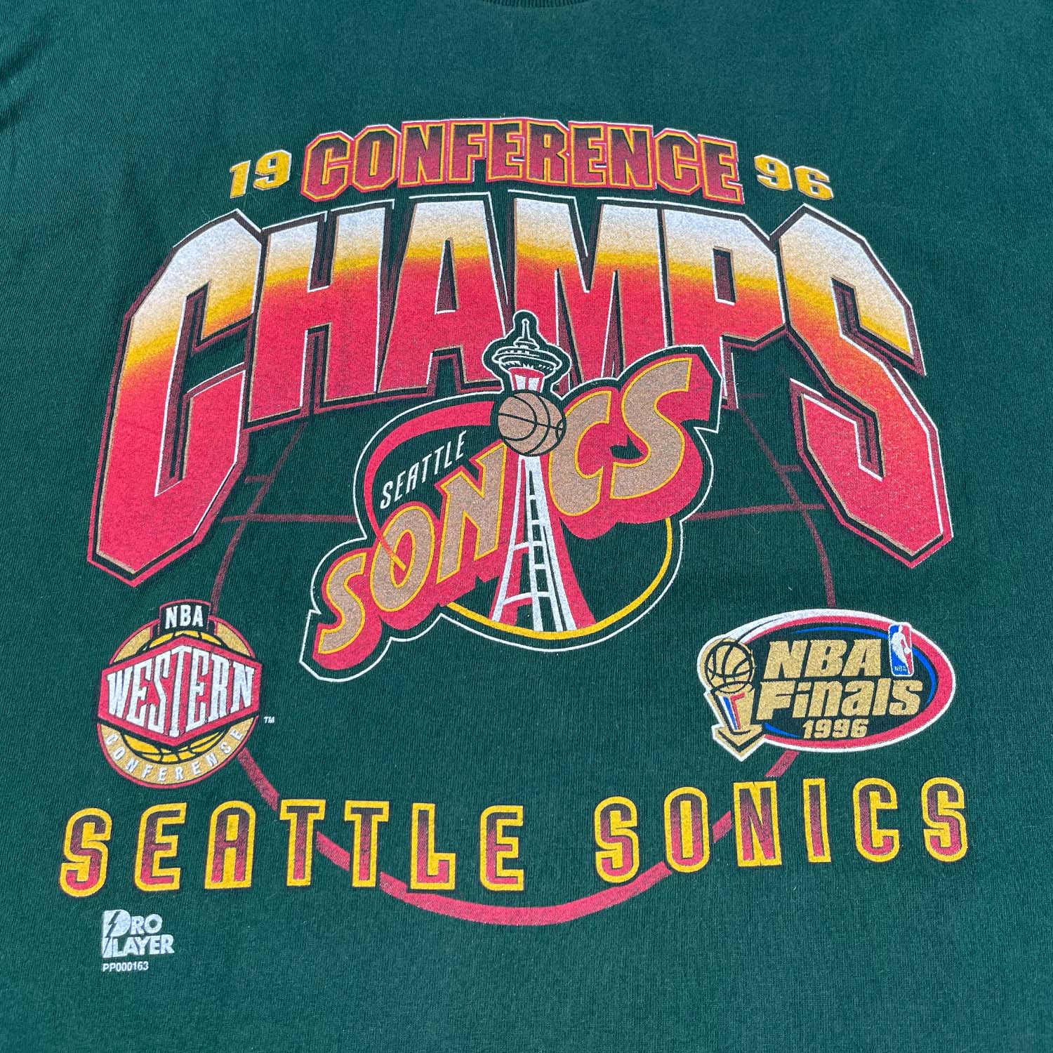 1996 Seattle Sonics NBA Finals 1996 tee XL