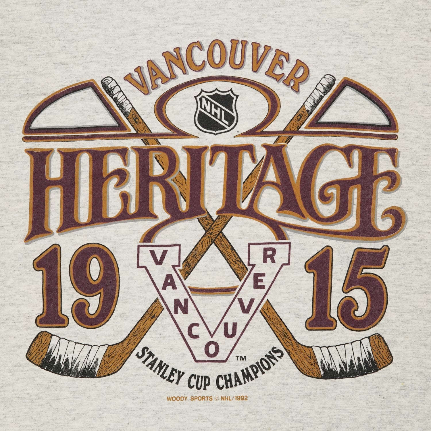 1992 Vancouver Millionaires 1915 Heritage tee L/XL