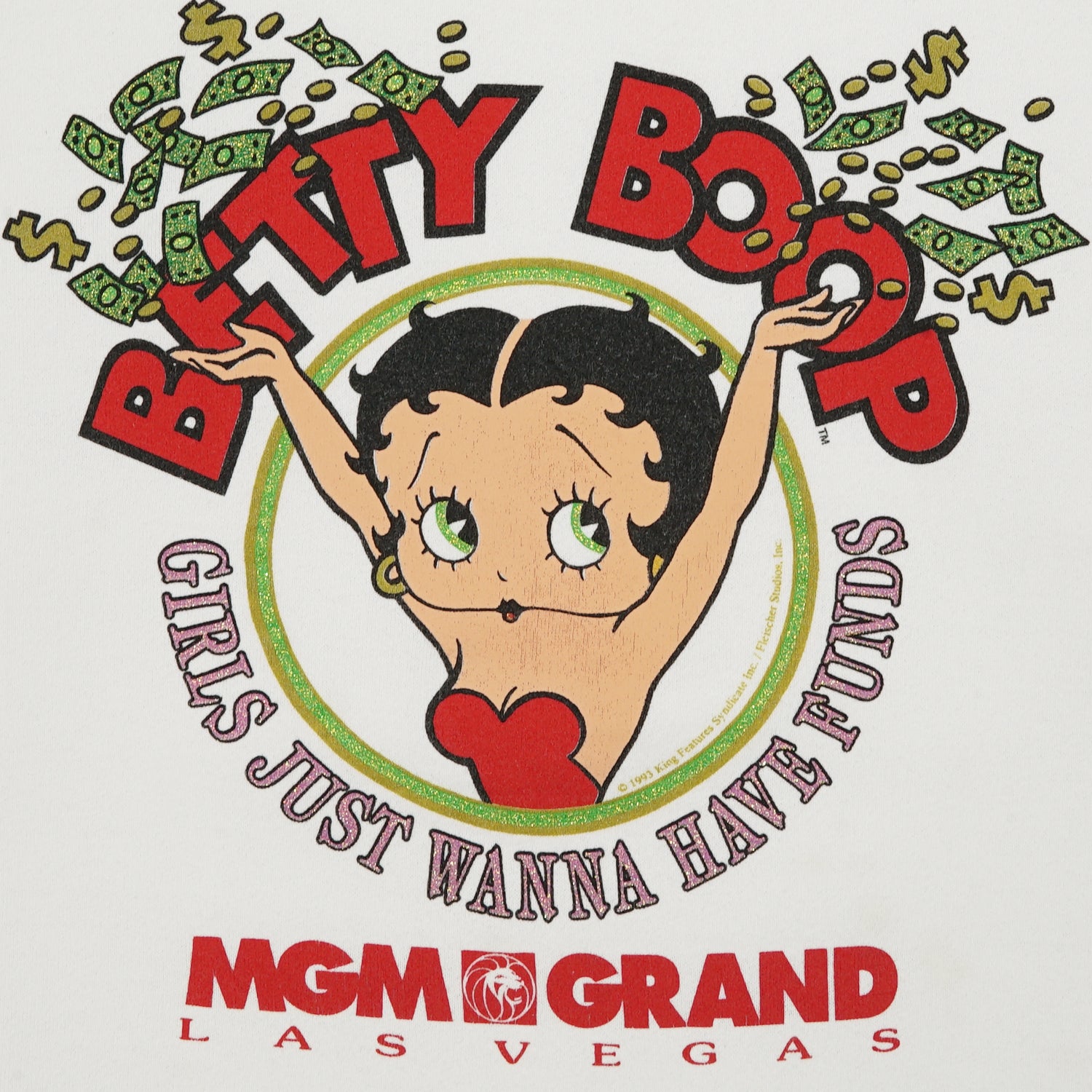 1993 Betty Boop MGM Grand Las Vegas crewneck L