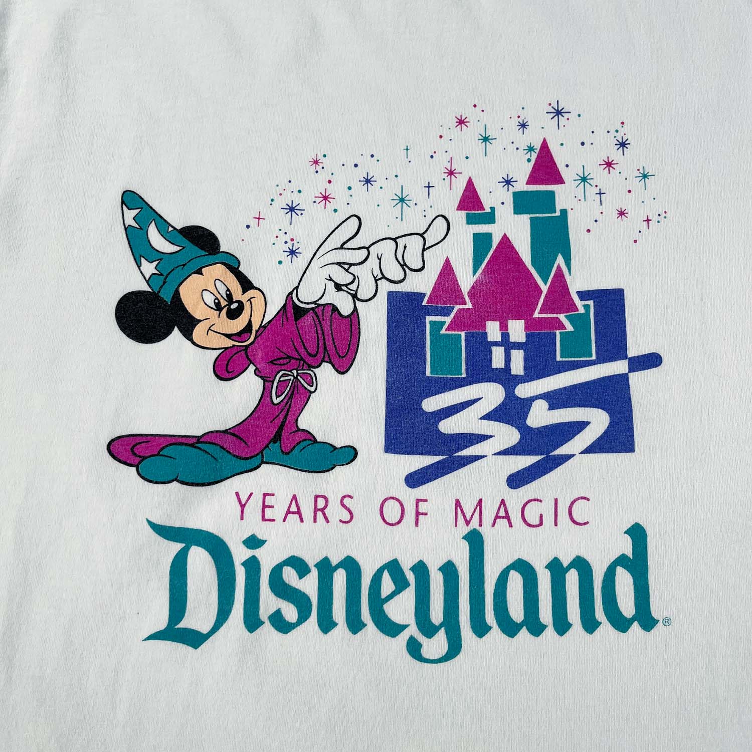 '80s Disneyland 35 year anniversary tee L