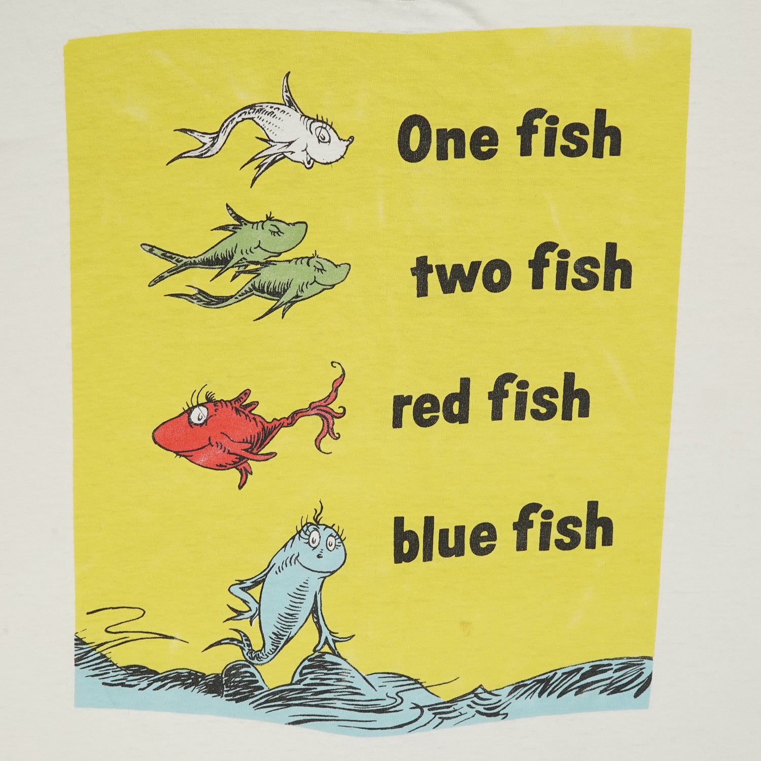 '90s Dr. Seuss One Fish Two Fish graphic tee XL