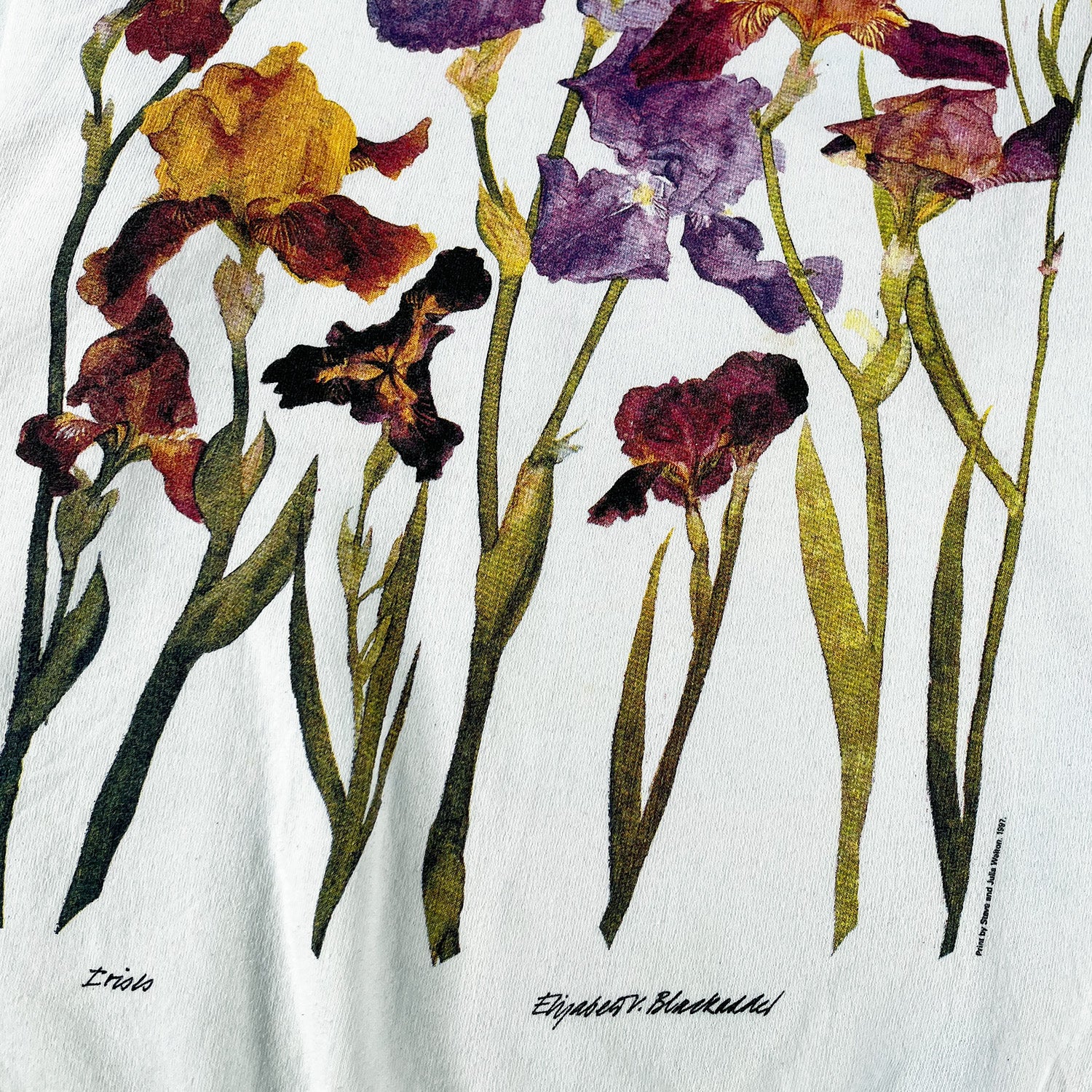 1997 watercolour flowers crewneck M/L