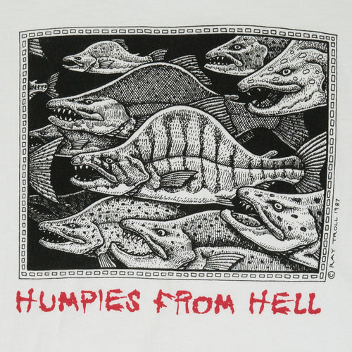1987 Ray Troll 'Humpies From Hell' tee XL