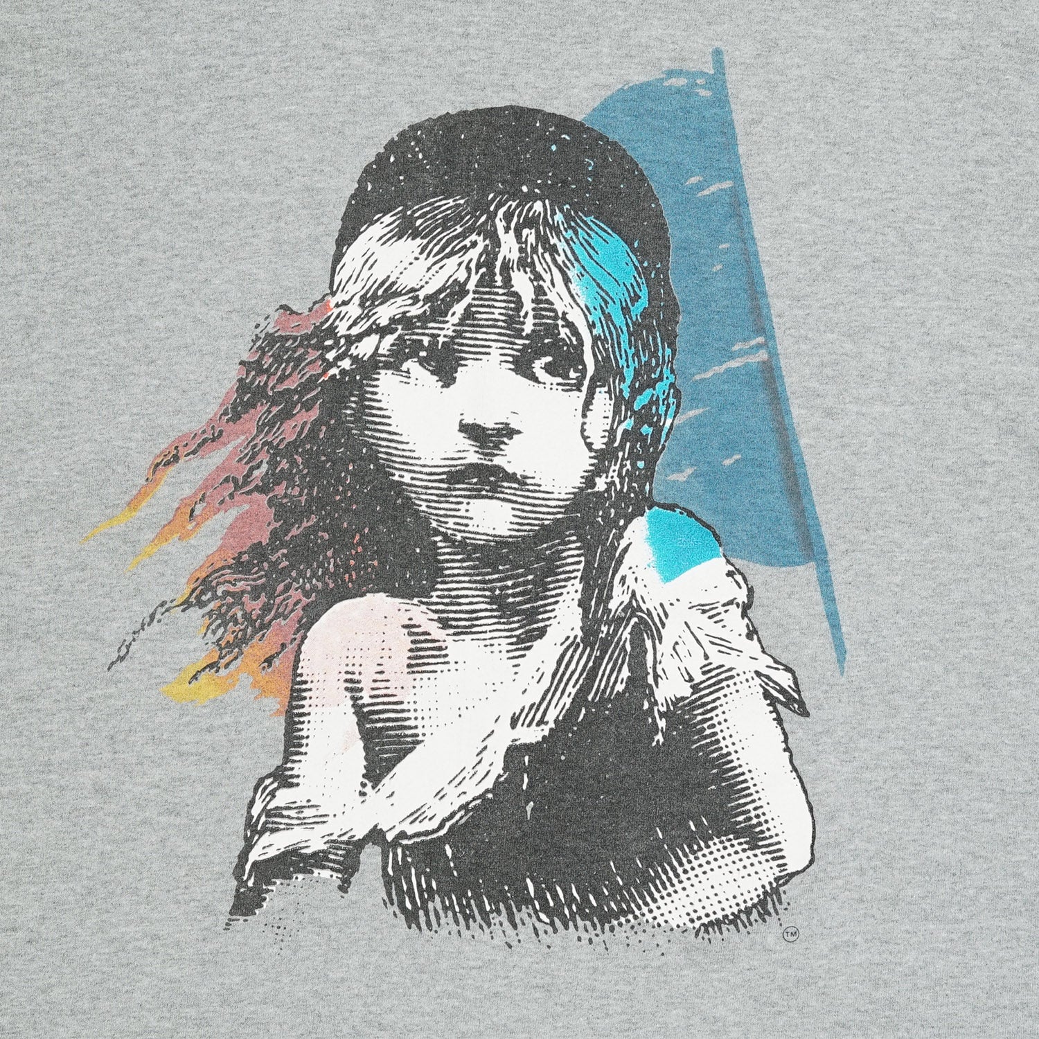 1986 Les Misérables grey tee L/XL