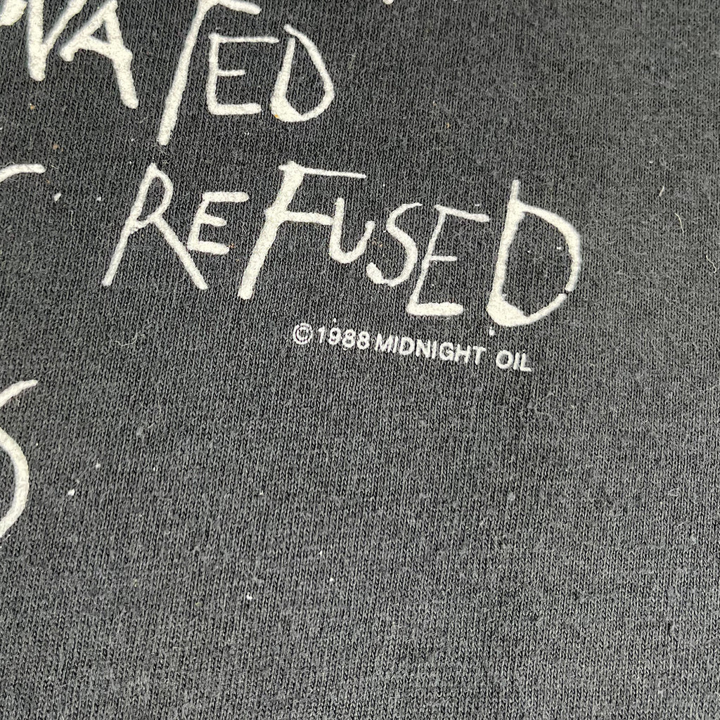 1988 Midnight Oil band tee L
