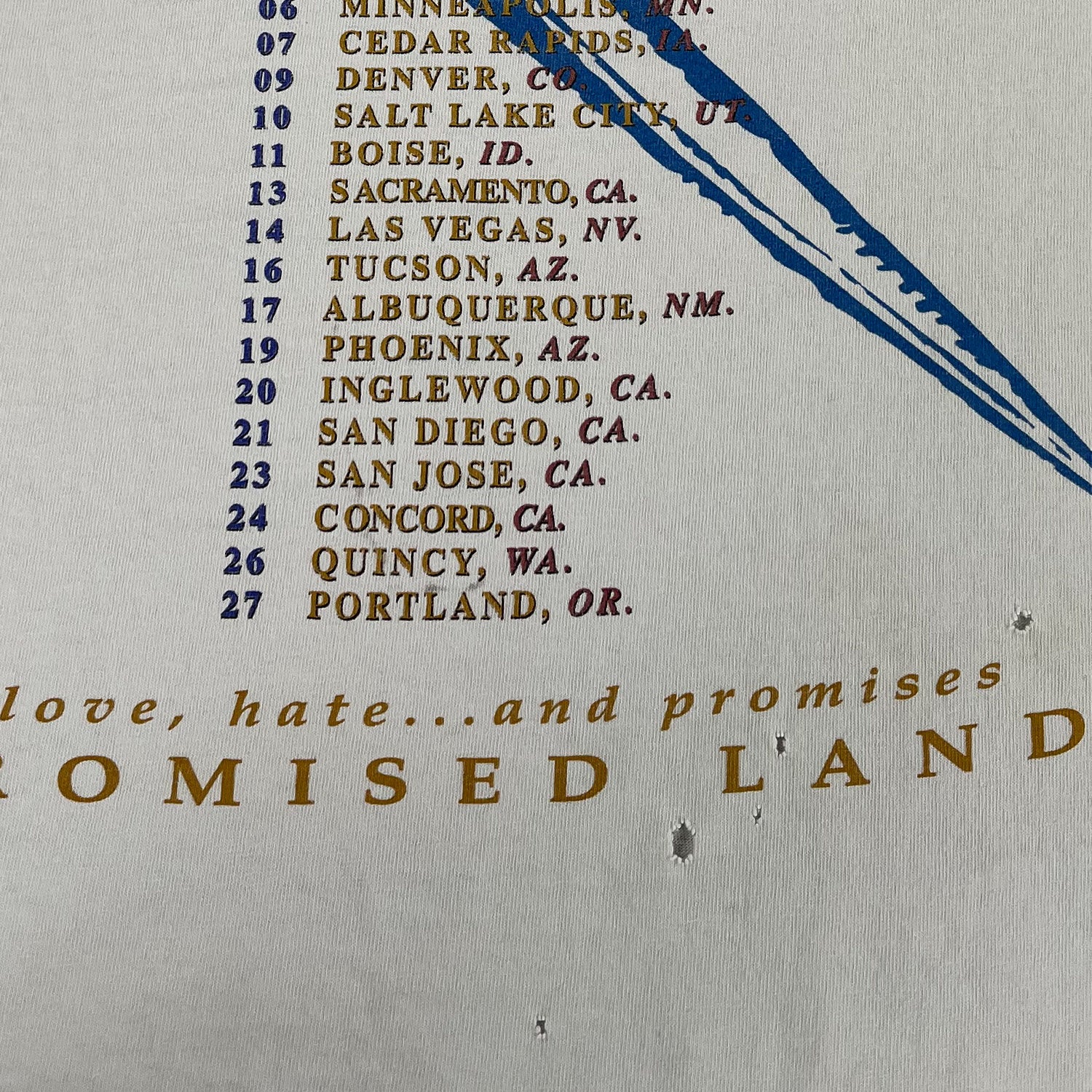 1995 Queensryche Promised Land tour tee L