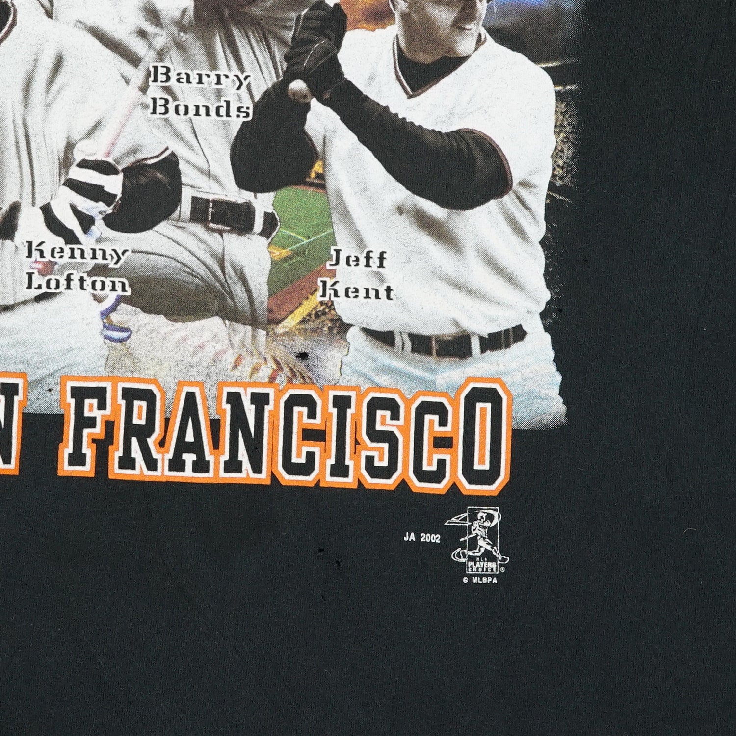 2002 SF Giants MLB Champions Barry Bonds tee XL