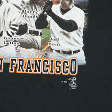 Load image into Gallery viewer, 2002 SF Giants MLB Champions Barry Bonds tee XL
