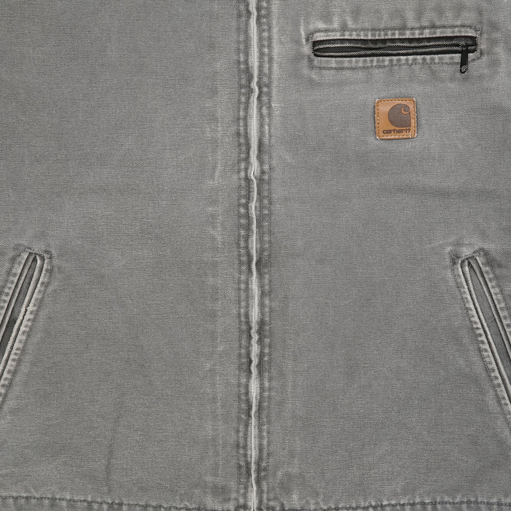 Vintage Carhartt faded grey Detroit jacket M/L